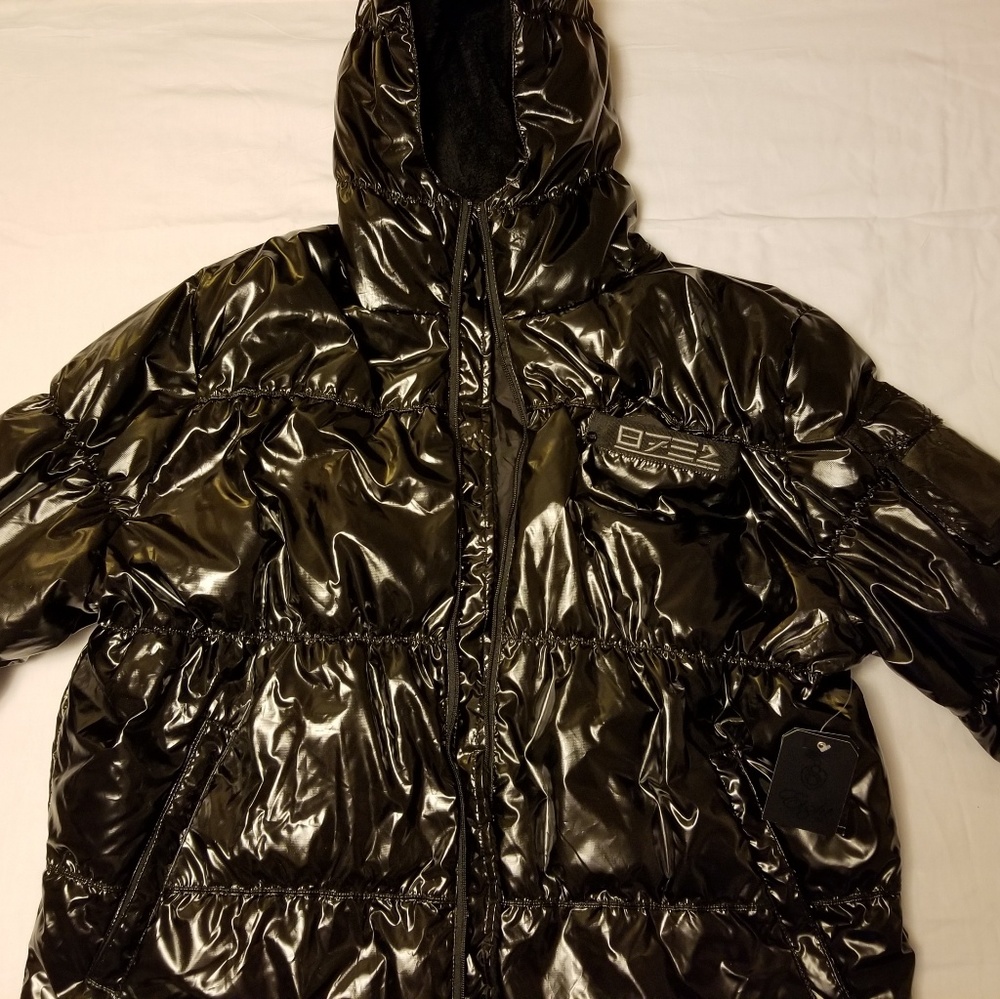 Hooded Black Eight732 Insulated Coat